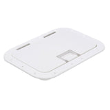 Seachoice Hinged Hatch, Arctic White, 7 in. X 11 in. Inner Dimensions, Acetone Proof Polypropylene - 39141 - official Seachoice product image 2