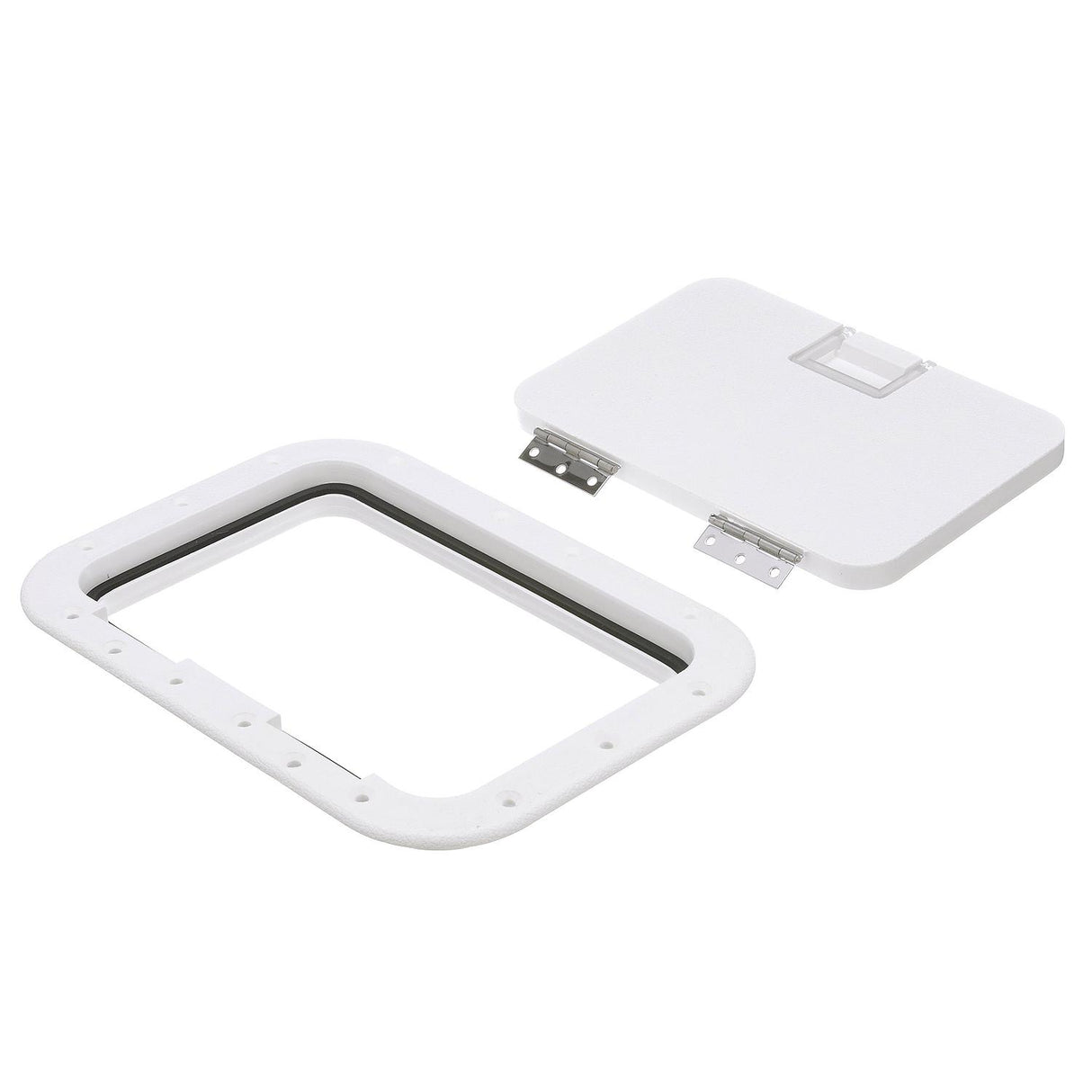 Seachoice Hinged Hatch, Arctic White, 7 in. X 11 in. Inner Dimensions, Acetone Proof Polypropylene - 39141 - official Seachoice product image 7