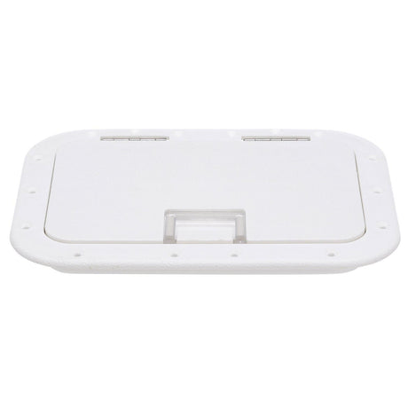 Seachoice Hinged Hatch, Arctic White, 7 in. X 11 in. Inner Dimensions, Acetone Proof Polypropylene - 39141 - official Seachoice product image 6