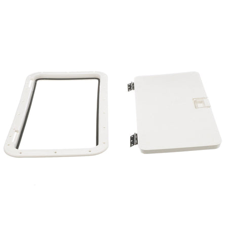 Seachoice White Handle Hatch, 10 in. X 20 in., Stainless Steel Hinge - 39151 - official Seachoice product image 6