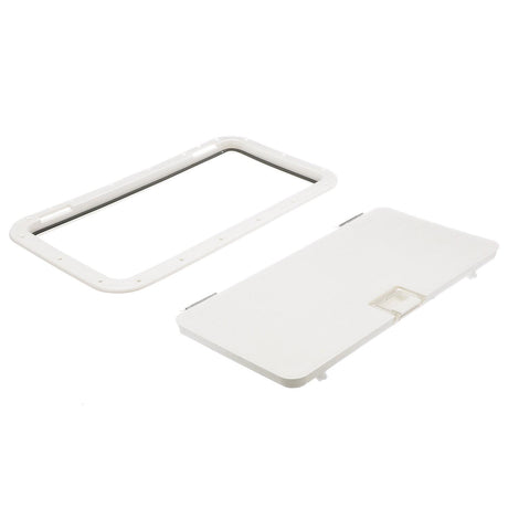 Seachoice White Handle Hatch, 10 in. X 20 in., Stainless Steel Hinge - 39151 - official Seachoice product image 5