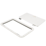 Seachoice White Handle Hatch, 10 in. X 20 in., Stainless Steel Hinge - 39151 - official Seachoice product image 2