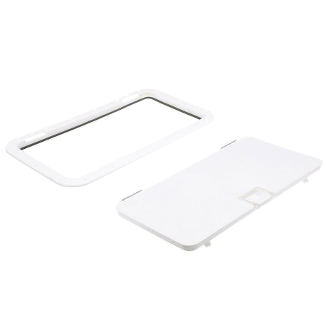 Seachoice Handle Hatch, Arctic White, 10 in. X 20 in., Stainless Steel Hinge - 39161 - official Seachoice product image 7