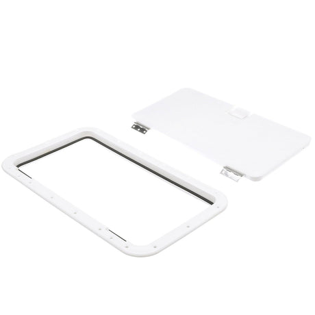 Seachoice Handle Hatch, Arctic White, 10 in. X 20 in., Stainless Steel Hinge - 39161 - official Seachoice product image 5