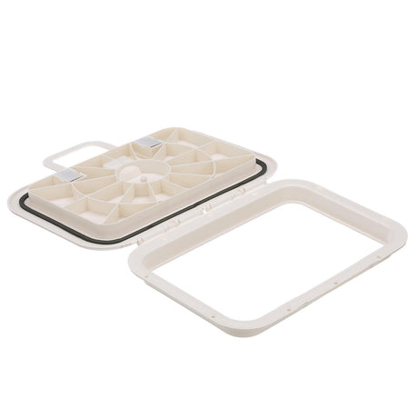 Seachoice White Offshore Hinged Low-Profile Hatch, 10 In. X 20 In. - 39201 - official Seachoice product image 5