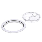 Seachoice 39401 Twist 'N' Lock Deck Plate, White w/ Clear Insert, Up to 6-1/2 In. Diameter - SC50-39401 - official Seachoice product image 3