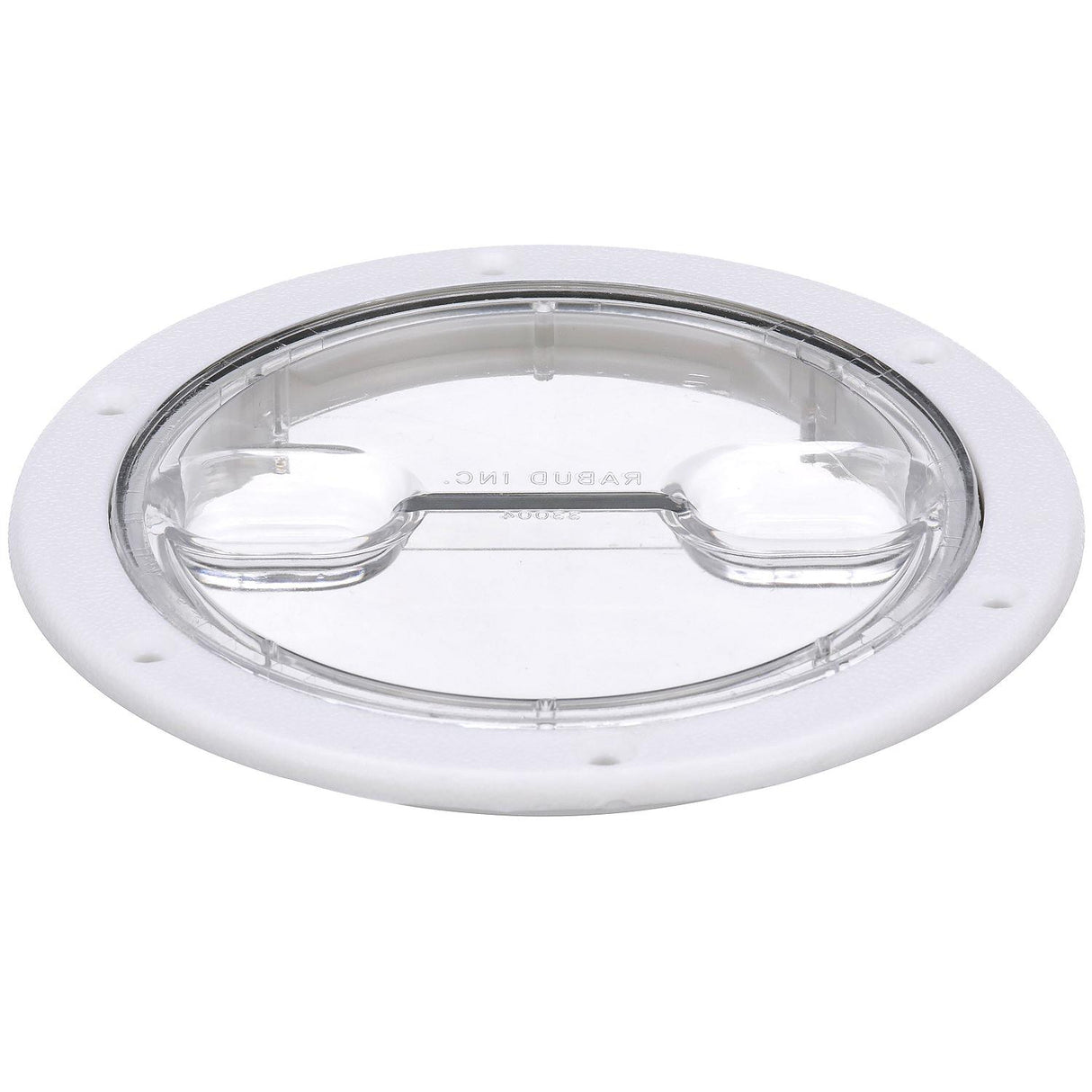 Seachoice 39401 Twist 'N' Lock Deck Plate, White w/ Clear Insert, Up to 6-1/2 In. Diameter - SC50-39401 - official Seachoice product image 4