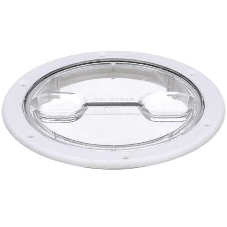 Seachoice 39401 Twist 'N' Lock Deck Plate, White w/ Clear Insert, Up to 6-1/2 In. Diameter - SC50-39401 - official Seachoice product image 4