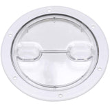Seachoice 39401 Twist 'N' Lock Deck Plate, White w/ Clear Insert, Up to 6-1/2 In. Diameter - SC50-39401 - official Seachoice product image 7