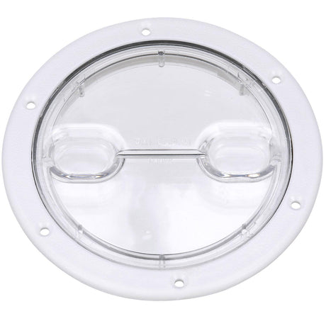 Seachoice 39401 Twist 'N' Lock Deck Plate, White w/ Clear Insert, Up to 6-1/2 In. Diameter - SC50-39401 - official Seachoice product image 7