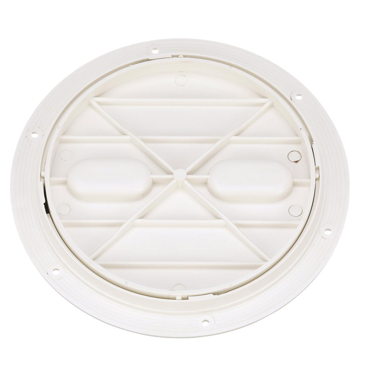 Seachoice 39421 Twist 'N' Lock Deck Plate, White Base and Lid, Up to 8-1/2 in. Diameter - 39421 - official Seachoice product image 6
