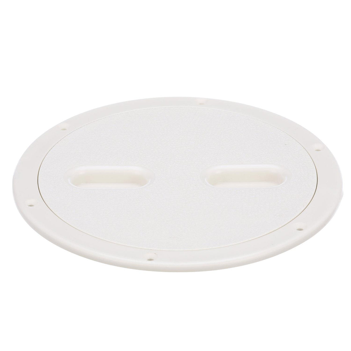 Seachoice 39421 Twist 'N' Lock Deck Plate, White Base and Lid, Up to 8-1/2 in. Diameter - 39421
