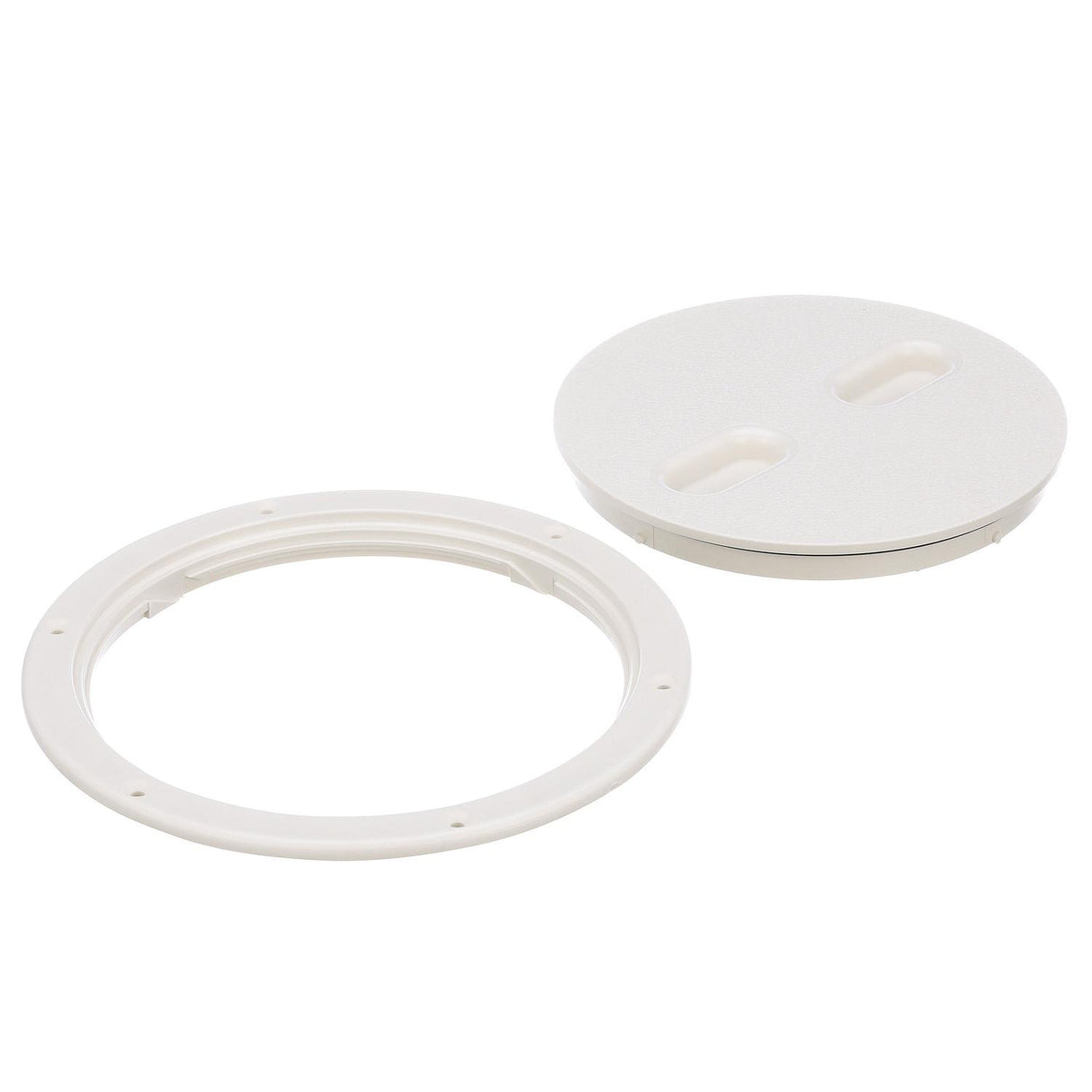 Seachoice 39421 Twist 'N' Lock Deck Plate, White Base and Lid, Up to 8-1/2 in. Diameter - 39421 - official Seachoice product image 8