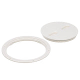 Seachoice 39421 Twist 'N' Lock Deck Plate, White Base and Lid, Up to 8-1/2 in. Diameter - 39421 - official Seachoice product image 8