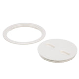 Seachoice 39421 Twist 'N' Lock Deck Plate, White Base and Lid, Up to 8-1/2 in. Diameter - 39421 - official Seachoice product image 3