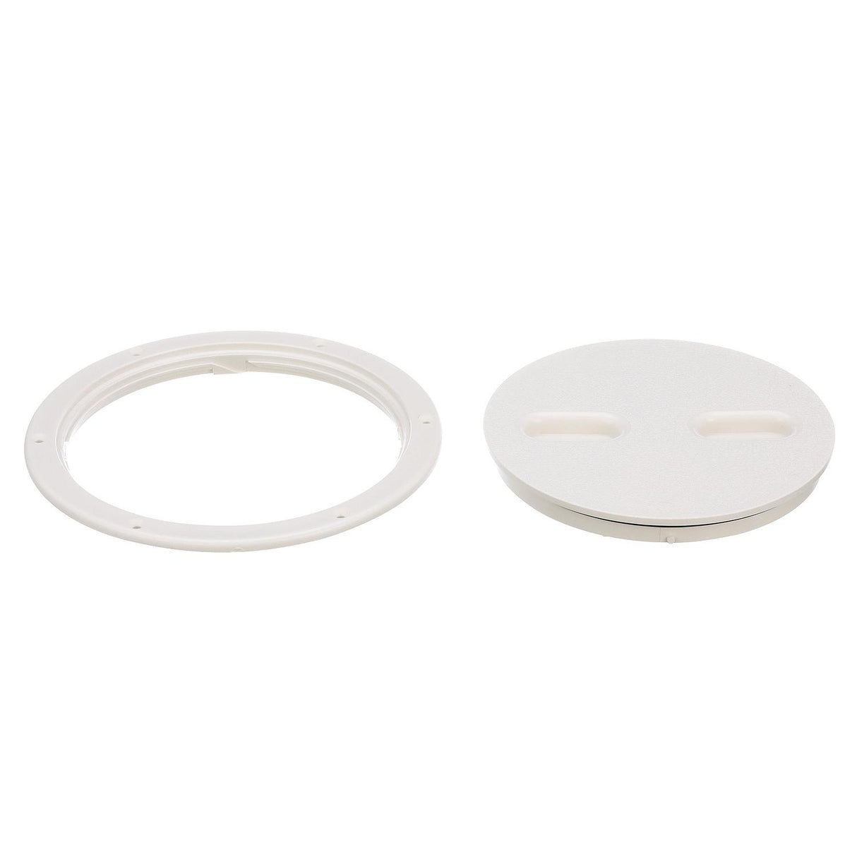 Seachoice 39421 Twist 'N' Lock Deck Plate, White Base and Lid, Up to 8-1/2 in. Diameter - 39421 - official Seachoice product image 5