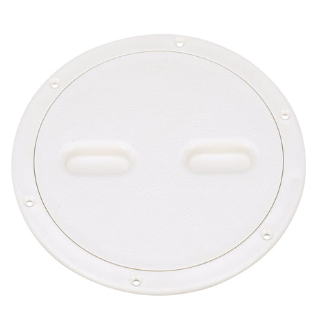 Seachoice 39421 Twist 'N' Lock Deck Plate, White Base and Lid, Up to 8-1/2 in. Diameter - 39421 - official Seachoice product image 4