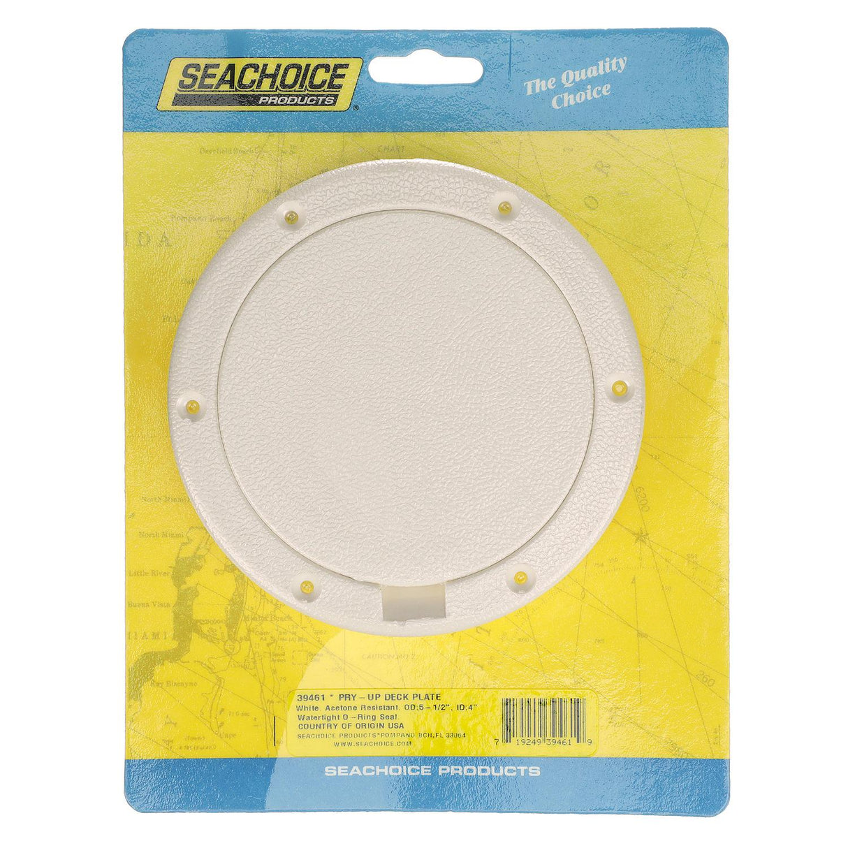 Seachoice White Pry-Up Deck Plate, Watertight, Up to 4-3/8 in. Diameter - SC50-39461 - official Seachoice product image 5