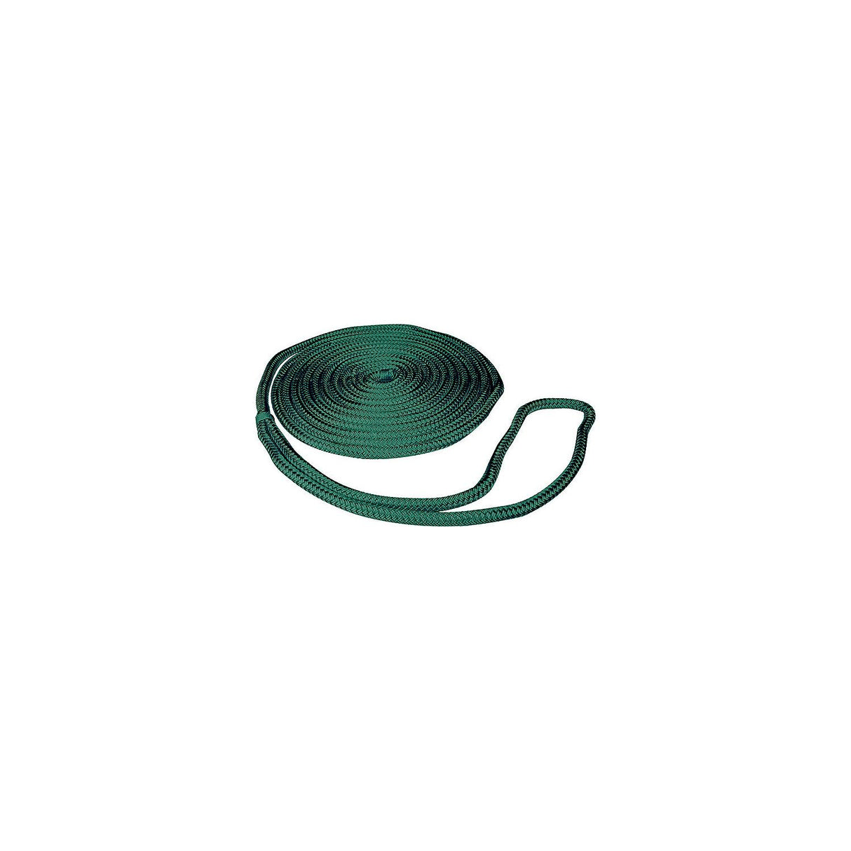 Seachoice Double-Braid Nylon Dock Line w/ Eye Splice, Pre-Shrunk, Heat Stabilized, 3/8 In. X 15 Ft., Forest Green - 39681 - official Seachoice product image 7