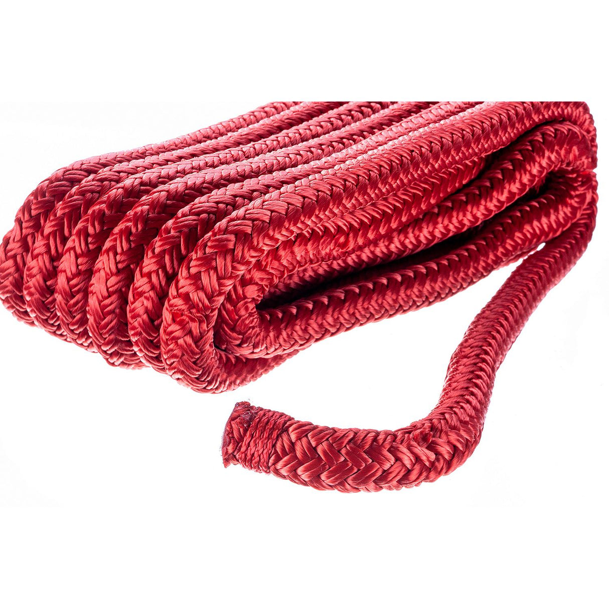 Seachoice Double-Braid Nylon Dock Line w/ Eye Splice, Pre-Shrunk, Heat Stabilized, 1/2 In. X 15 Ft., Red - 39741 - official Seachoice product image 3