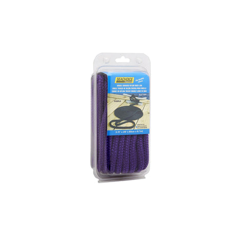 Seachoice Double-Braid Nylon Dock Line w/ Eye Splice, Pre-Shrunk, Heat Stabilized, 3/8 In. X 20 Ft., Purple - 39991 - official Seachoice product image 6