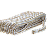 Seachoice Double-Braid Nylon Dock Line w/ Eye Splice, Pre-Shrunk, Heat Stabilized, 3/8 In. X 15 Ft., Gold White - 40011 - official Seachoice product image 2