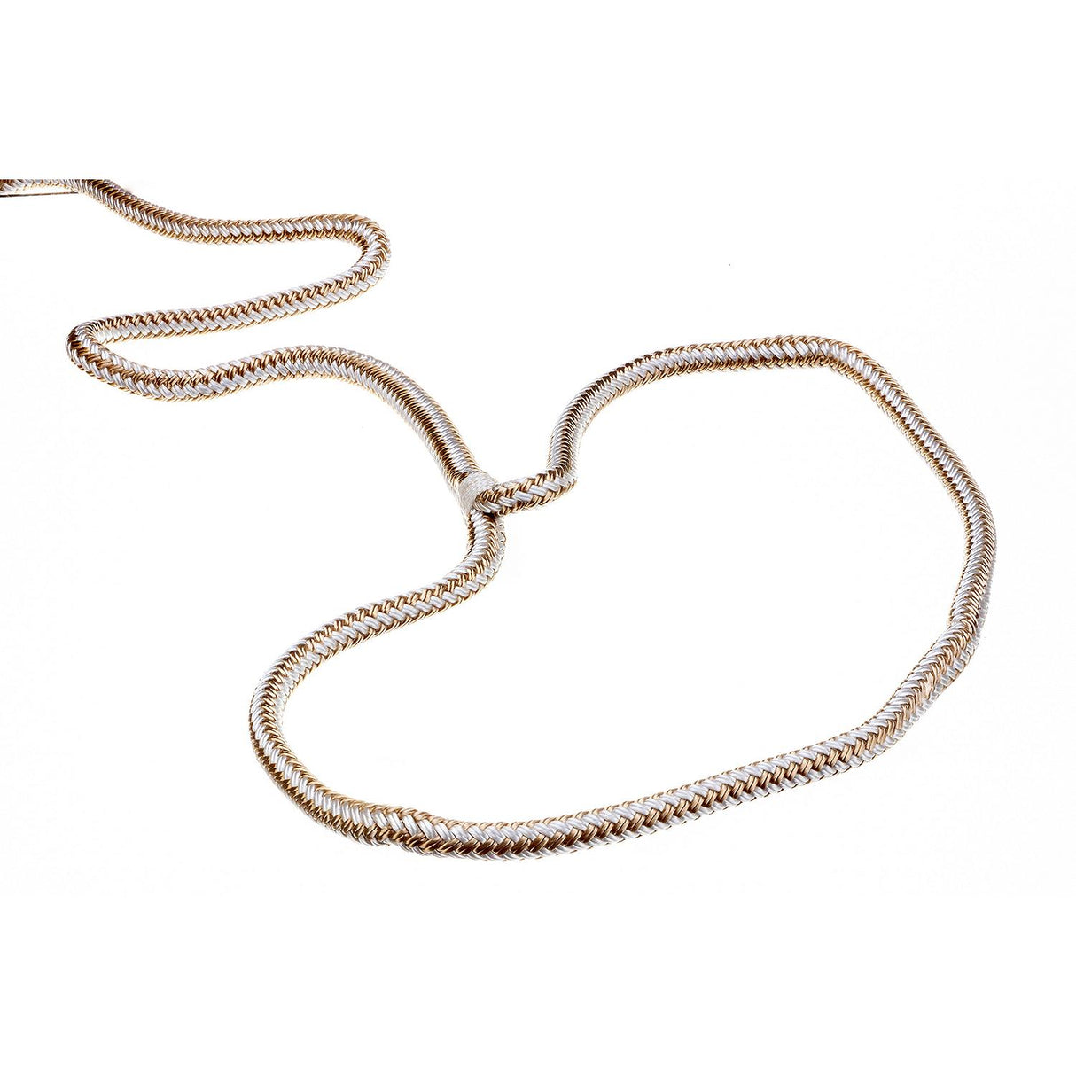 Seachoice Double-Braid Nylon Dock Line w/ Eye Splice, Pre-Shrunk, Heat Stabilized, 3/8 In. X 25 Ft., Gold White - 40021 - official Seachoice product image 4