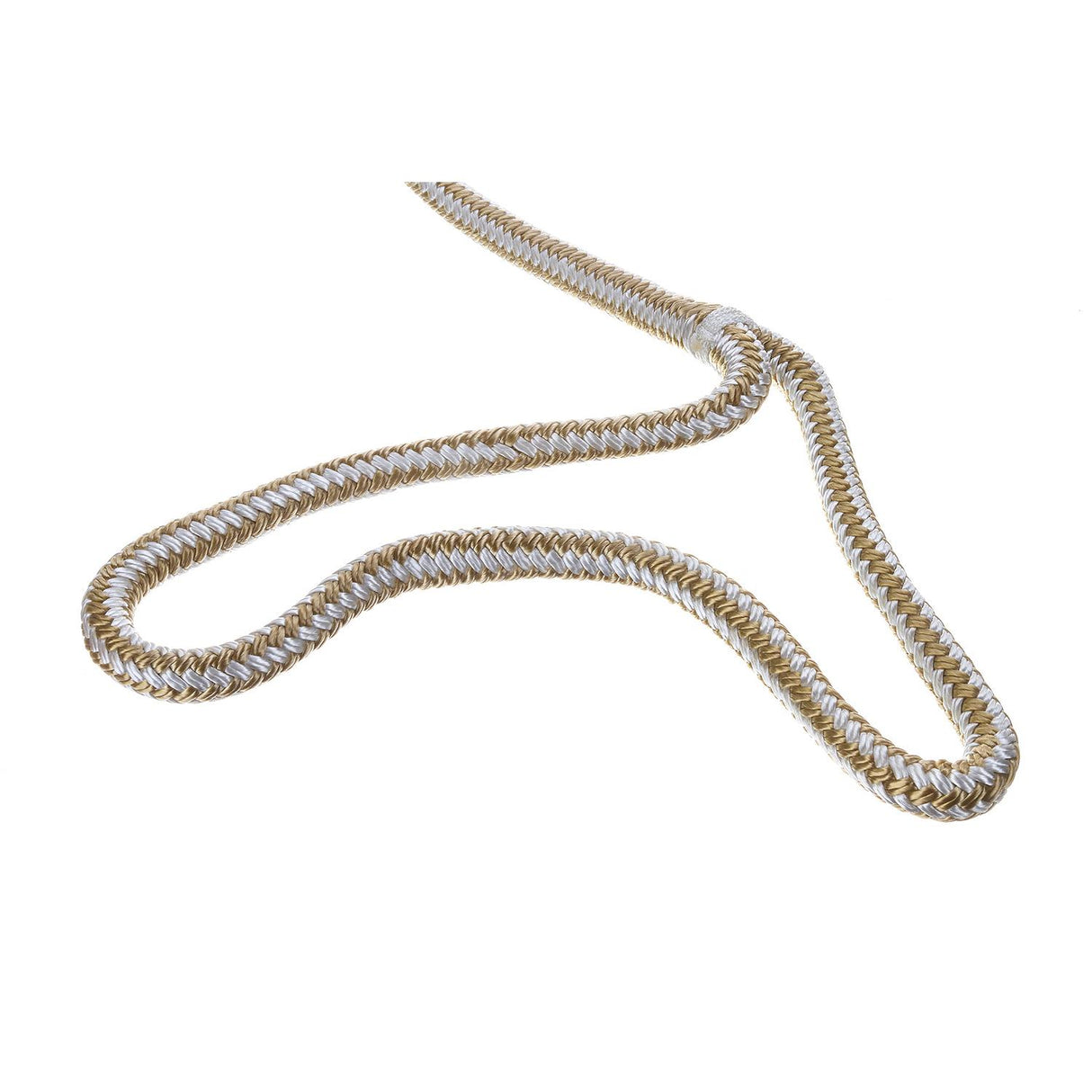 Seachoice Double-Braid Nylon Dock Line w/ Eye Splice, Pre-Shrunk, Heat Stabilized, 1/2 In. X 15 Ft., Gold White - 40031 - official Seachoice product image 6