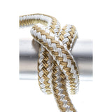 Seachoice Double-Braid Nylon Dock Line w/ Eye Splice, Pre-Shrunk, Heat Stabilized, 1/2 In. X 25 Ft., Gold White - 40041 - official Seachoice product image 4