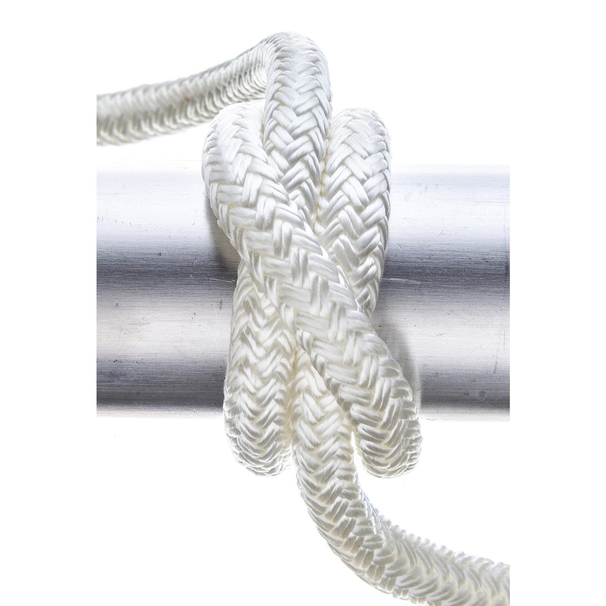 Seachoice Double-Braid Nylon Dock Line w/ Eye Splice, Pre-Shrunk, Heat Stabilized, 3/8 In. X 15 Ft., White - 40091 - official Seachoice product image 6