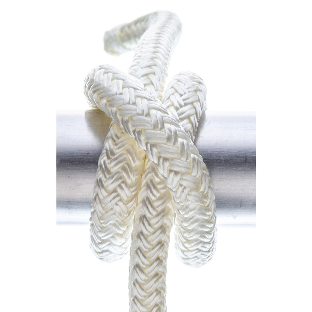 Seachoice Double-Braid Nylon Dock Line w/ Eye Splice, Pre-Shrunk, Heat Stabilized, 1/2 In. X 15 Ft., White - 40111 - official Seachoice product image 6