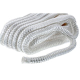 Seachoice Double-Braid Nylon Dock Line w/ Eye Splice, Pre-Shrunk, Heat Stabilized, 1/2 In. X 25 Ft., White - 40131 - official Seachoice product image 5