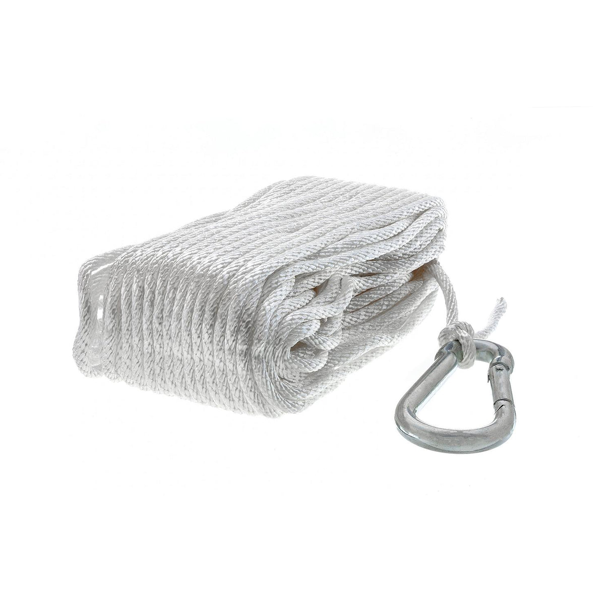 Seachoice Anchor Line Rope, Hollow Braid, Polypropylene, White, Spring Hook, 3/16 In. X 100 Ft. - 40221 - official Seachoice product image 5