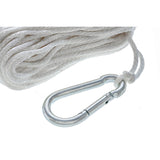Seachoice Anchor Line Rope, Hollow Braid, Polypropylene, White, Spring Hook, 3/16 In. X 100 Ft. - 40221 - official Seachoice product image 4