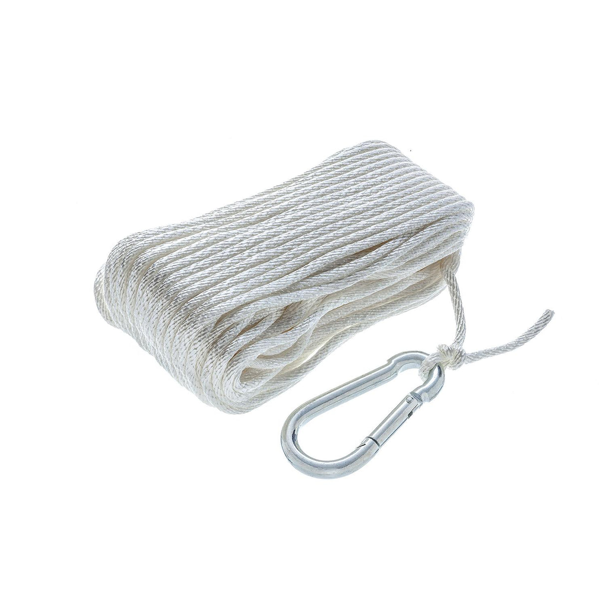 Seachoice Anchor Line Rope, Hollow Braid, Polypropylene, White, Spring Hook, 3/16 In. X 100 Ft. - 40221 - official Seachoice product image 3