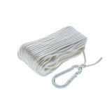 Seachoice Anchor Line Rope, Hollow Braid, Polypropylene, White, Spring Hook, 3/16 In. X 100 Ft. - 40221 - official Seachoice product image 3