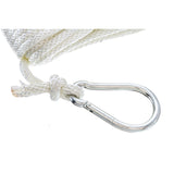 Seachoice Anchor Line Rope, Braided Nylon, White, Spring Hook, 3/16 In. X 100 Ft. - 40231 - official Seachoice product image 6