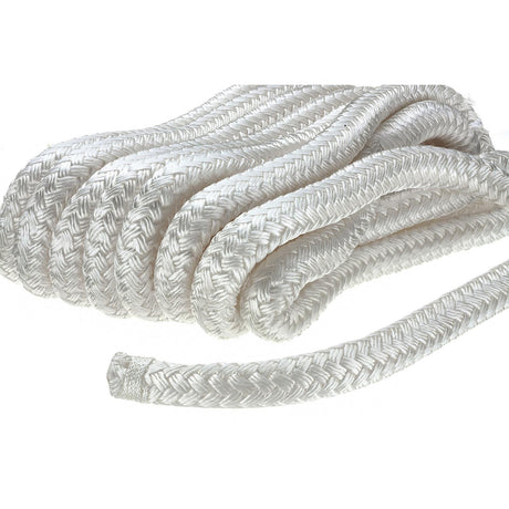 Seachoice Double-Braid Nylon Dock Line w/ Eye Splice, Pre-Shrunk, Heat Stabilized, 5/8 In. X 25 Ft., White - 40251 - official Seachoice product image 5