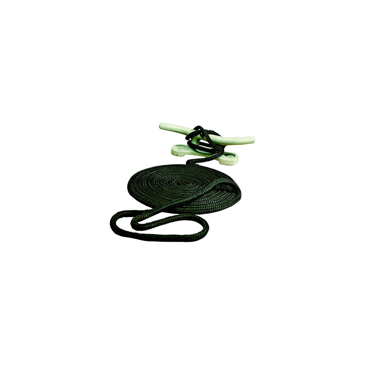 Seachoice Double-Braid Nylon Dock Line w/ Eye Splice, Pre-Shrunk, Heat Stabilized, 3/8 In. X 20 Ft., Black - 40271 - official Seachoice product image 8