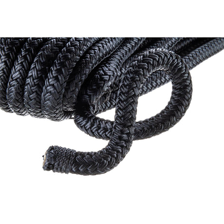Seachoice Double-Braid Nylon Dock Line w/ Eye Splice, Pre-Shrunk, Heat Stabilized, 3/8 In. X 25 Ft., Black - 40321 - official Seachoice product image 5