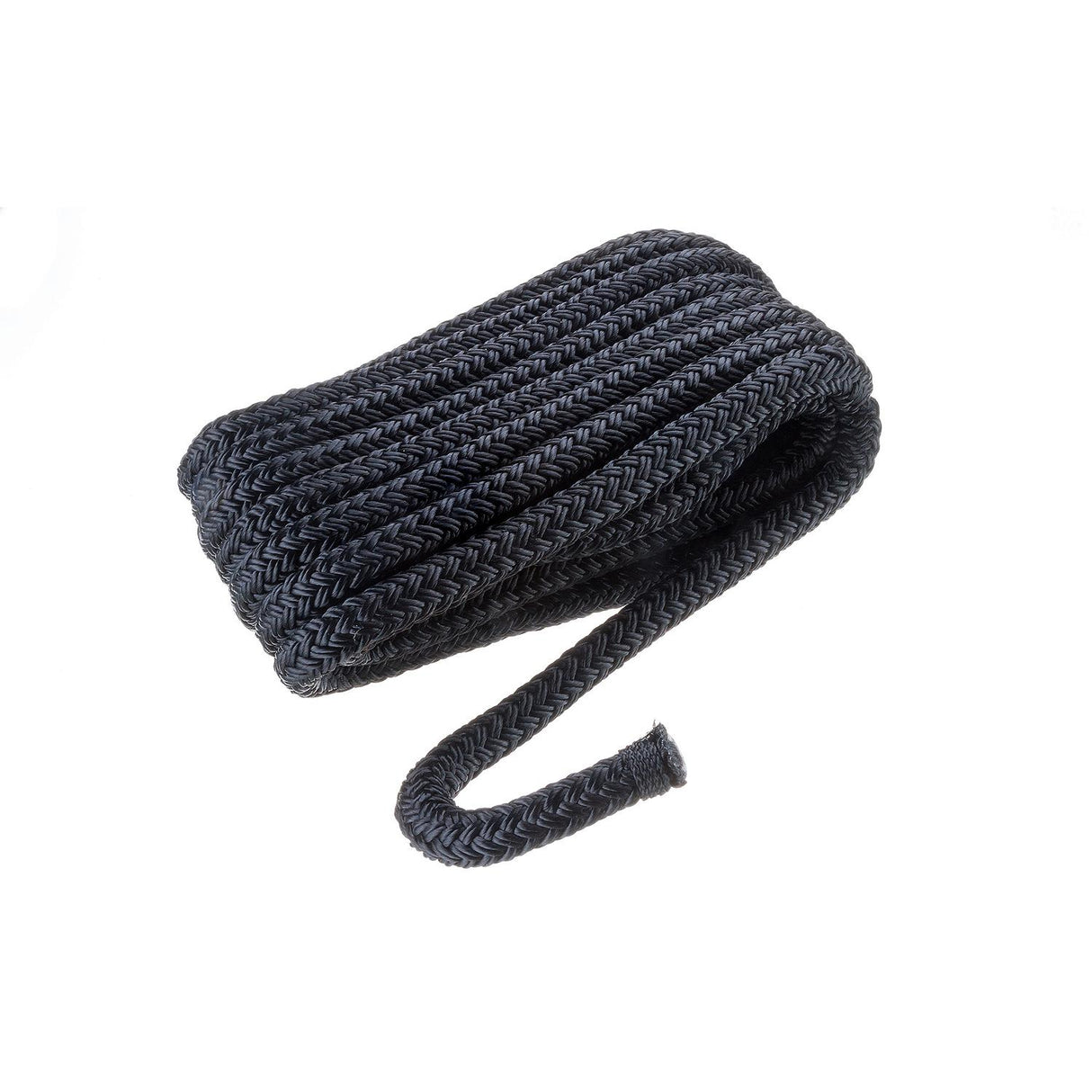 Seachoice Double-Braid Nylon Dock Line w/ Eye Splice, Pre-Shrunk, Heat Stabilized, 1/2 In. X 20 Ft., Black - 40401 - official Seachoice product image 3