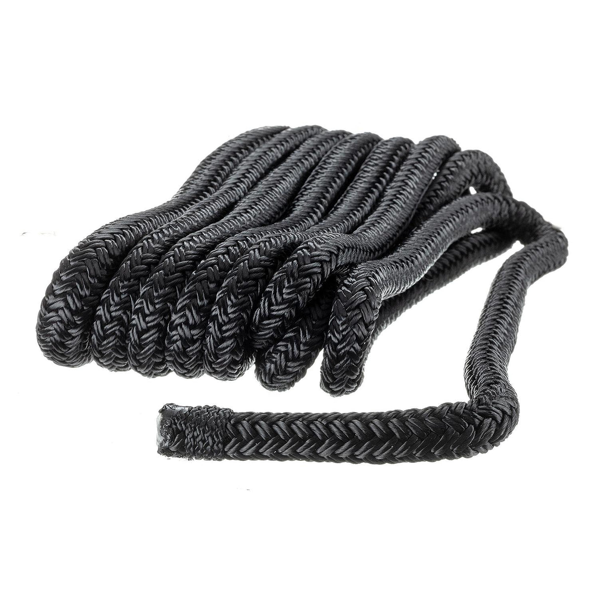 Seachoice 40501 Double-Braid Nylon Dock Line w/ Eye Splice, Pre-Shrunk, Heat Stabilized, 3/8 In. X 10 Ft., Black - 40501 - official Seachoice product image 3