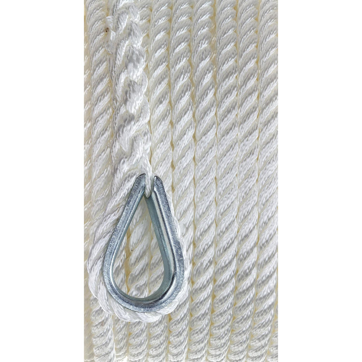 Seachoice Anchor Line Rope, 3-Strand Twisted, White, Nylon, 3/8 In. X 50 Ft. - 40691 - official Seachoice product image 3