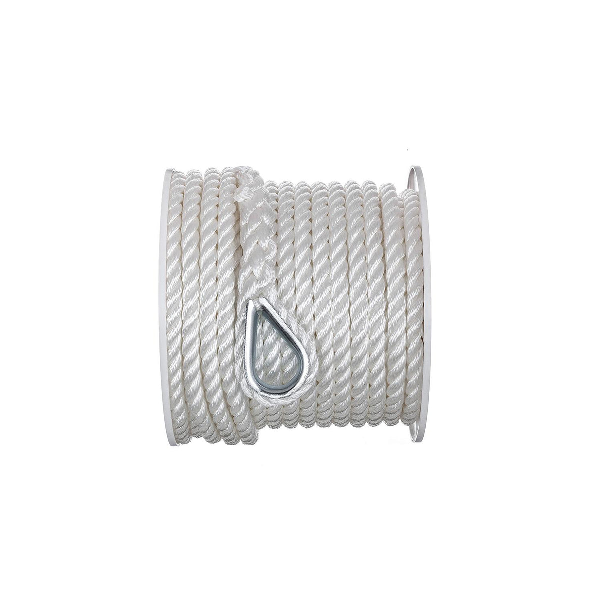 Seachoice Anchor Line Rope, 3-Strand Twisted, White, Nylon, 1/2 in. X 100 Ft. - 40731 - official Seachoice product image 4
