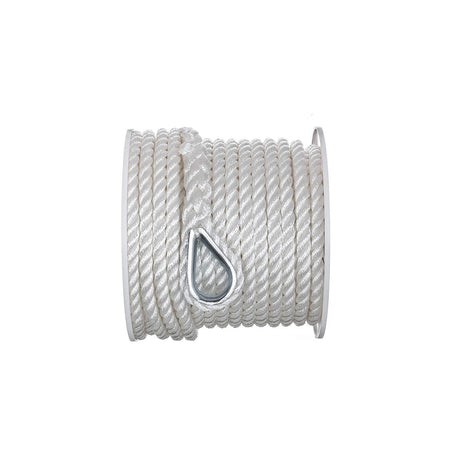 Seachoice Anchor Line Rope, 3-Strand Twisted, White, Nylon, 1/2 in. X 100 Ft. - 40731 - official Seachoice product image 4