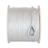 Seachoice Anchor Line Rope, 3-Strand Twisted, White, Nylon, 1/2 In. X 200 In. - 40751 - official Seachoice product image 2