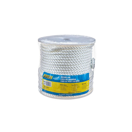 Seachoice Anchor Line Rope, 3-Strand Twisted, White, Nylon, 1/2 in. X 250 Ft. - 40781 - official Seachoice product image 3