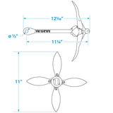 Seachoice Folding Grapnel Boat Anchor, 3.5 Lbs. - 50-41000 - official Seachoice product image 6