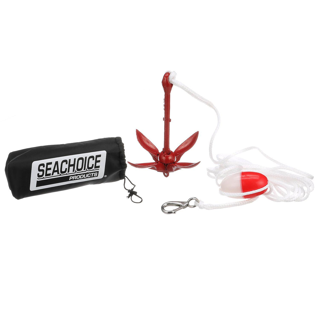 Seachoice 41002 3.5 lb. Grapnel Anchor Kit For Boats 5 to 12' (Includes Anchor, 1/4" x 25' Line, Adjustable Buoy, S/S Hook and Storage Bag) - 50-41002 - official Seachoice product image 5