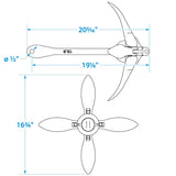 Seachoice Folding Grapnel Boat Anchor, 13 Lbs. - 41040 - official Seachoice product image 6